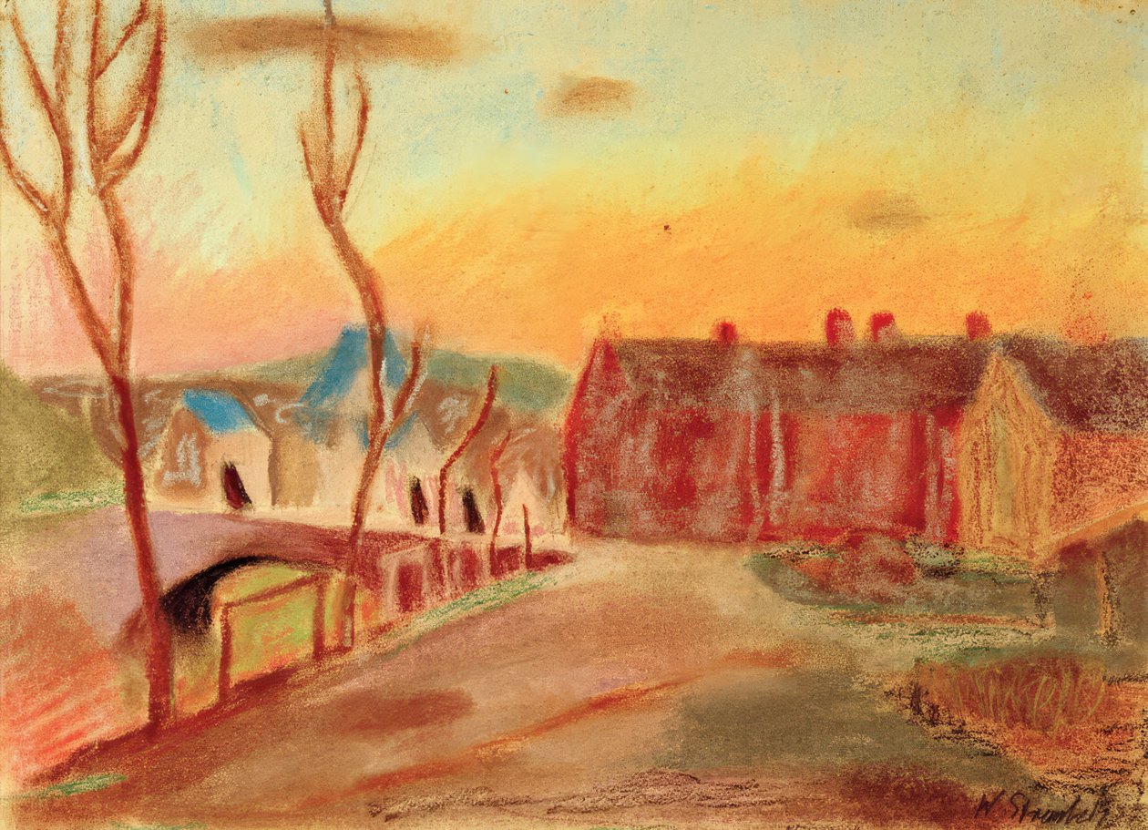 Dorfweg in Rosa alkotó: William Straube