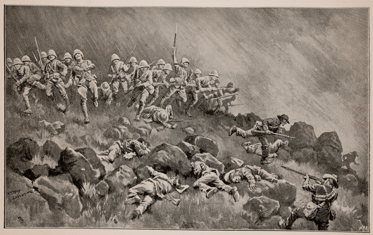 A Ladysmith elleni nagy támadás: A Devonok megtisztítják a Wagon Hillt alkotó: William T. Maud