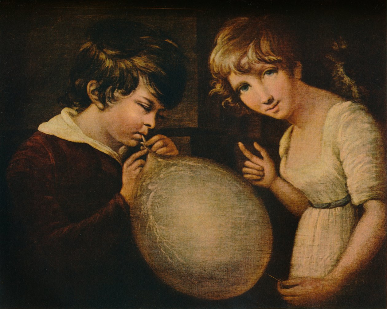 Fiú és lány hólyaggal, XVIII. század alkotó: William Tate