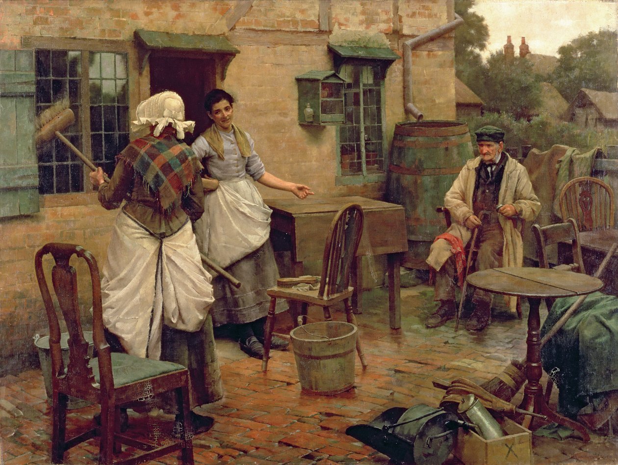 Kormány alatt, 1891-2 körül (olaj, vászon) alkotó: William Teulon Blandford Fletcher