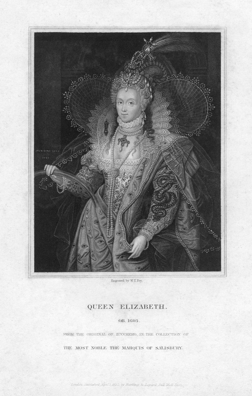 I. Erzsébet, angol királynő, 1832. alkotó: William Thomas Fry