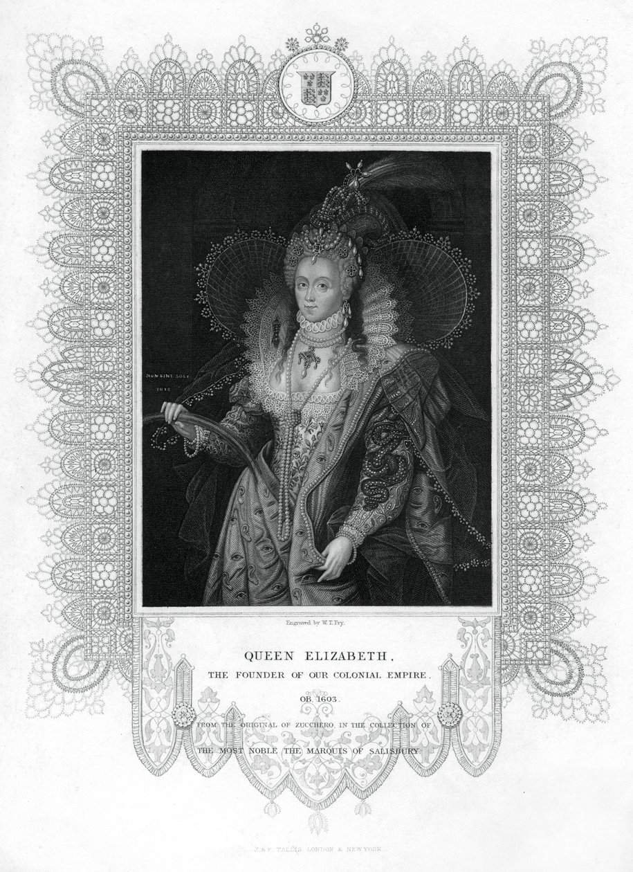 I. angol Erzsébet, 19. század. alkotó: William Thomas Fry
