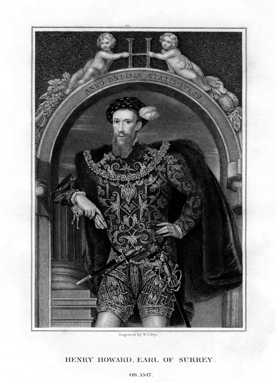 Henry Howard, Surrey grófja, angol arisztokrata és költő, 1829. alkotó: William Thomas Fry