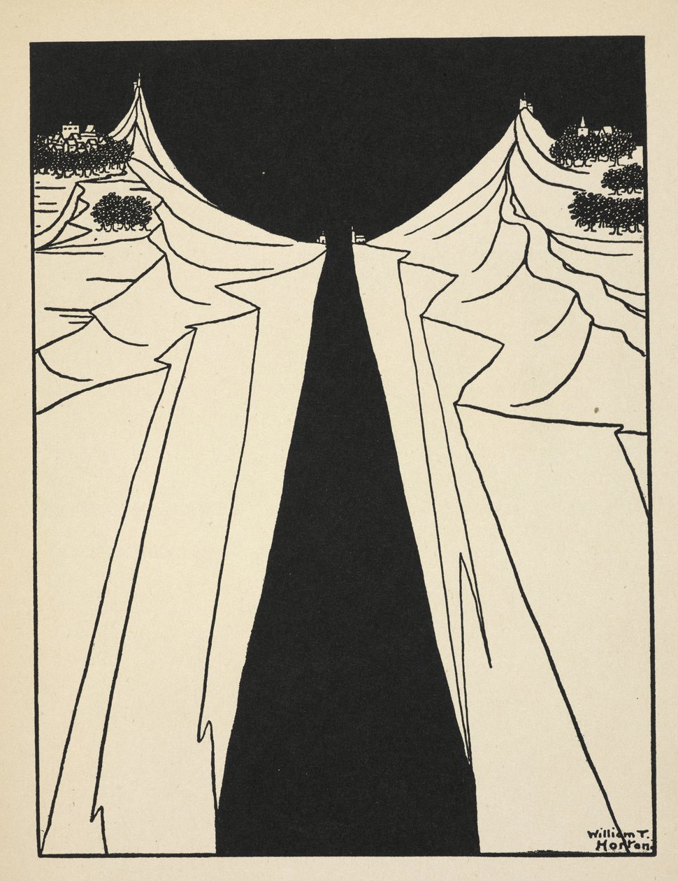 A rés, 35. tábla az „A Book of Images”-ből, amelyet W. B. Yeats mutatott be alkotó: William Thomas Horton