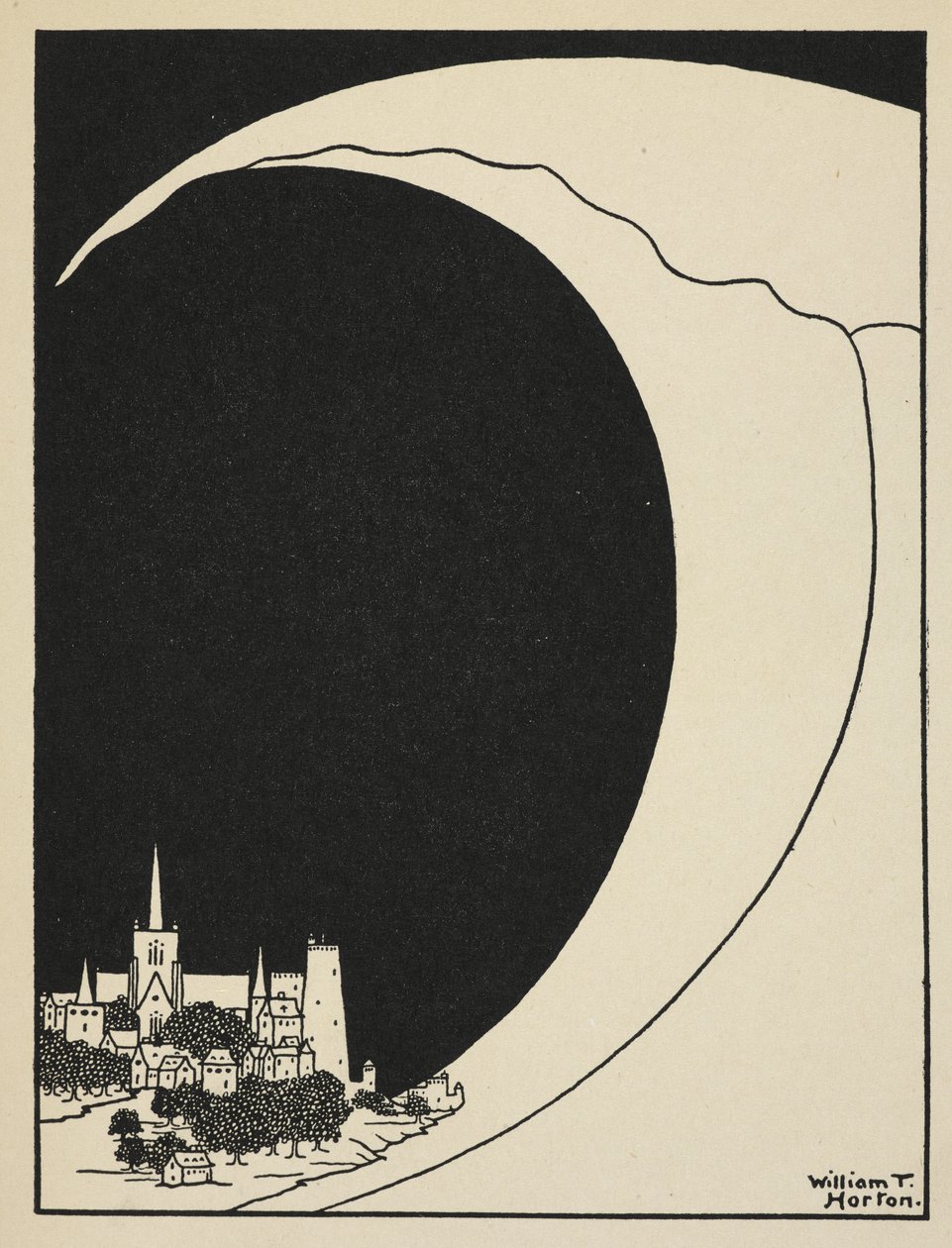 A hullám, 31. lemez az „A Book of Images”-ből, bevezette W. B. Yeats alkotó: William Thomas Horton