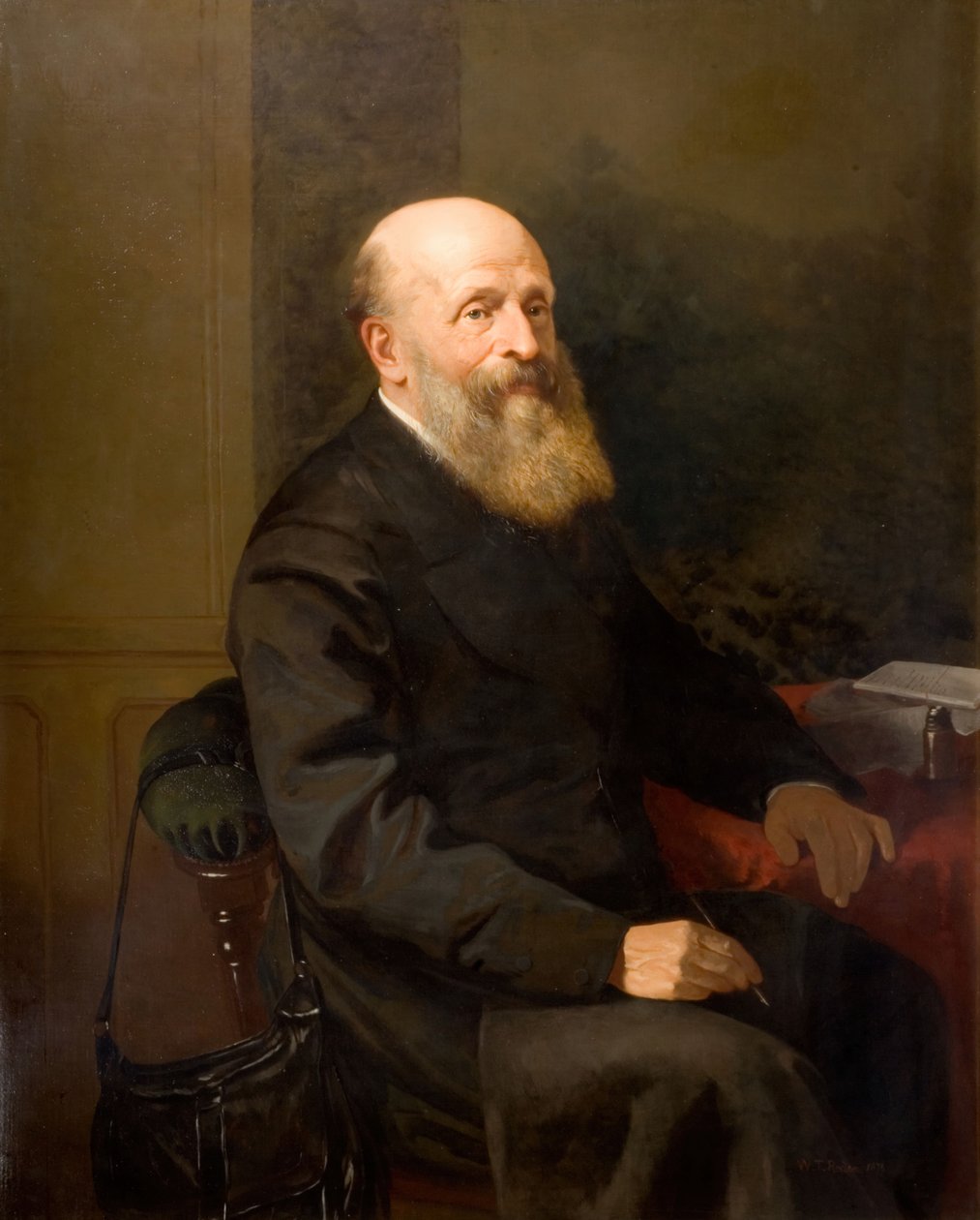John Birt Davies portréja, 1873. alkotó: William Thomas Roden