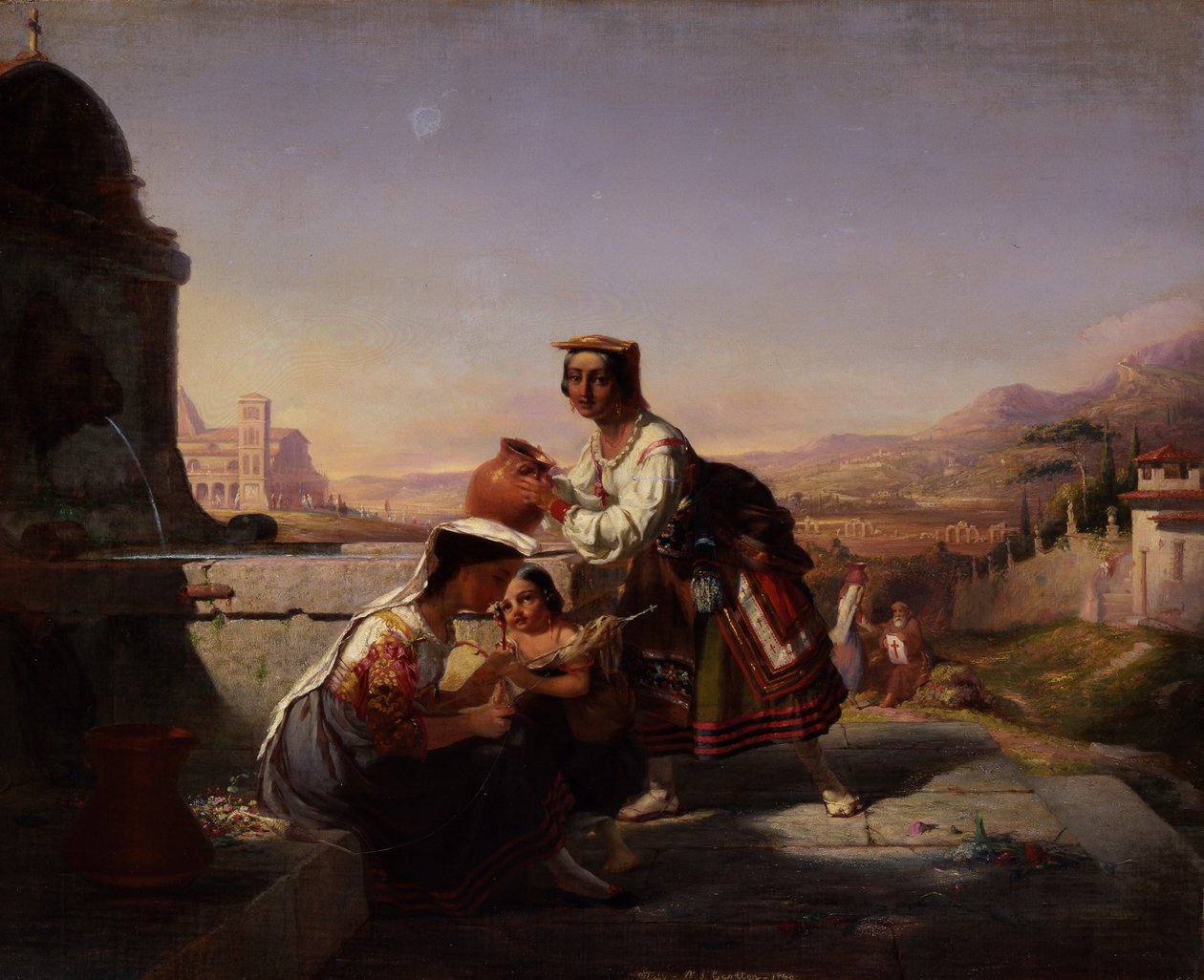 Olasz jelenet, 1860. alkotó: William Tolman Carlton