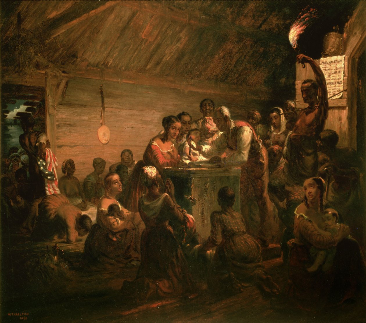 Az emancipáció órája, 1863 alkotó: William Tolman Carlton