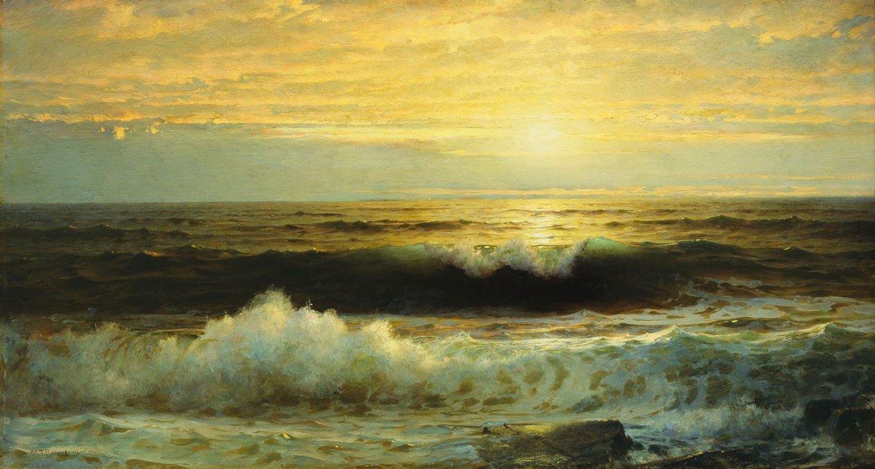 Egy narancssárga naplemente, 1897 alkotó: William Trost Richards