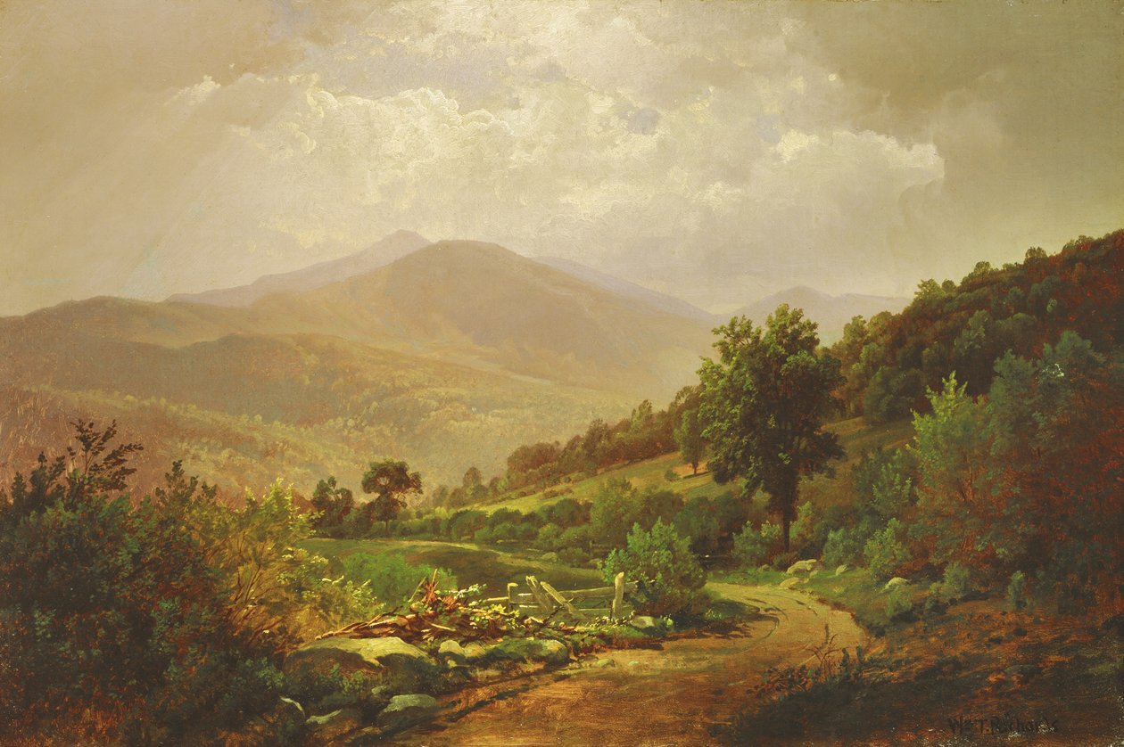 Bouquet Valley az Adirondacks-ben alkotó: William Trost Richards