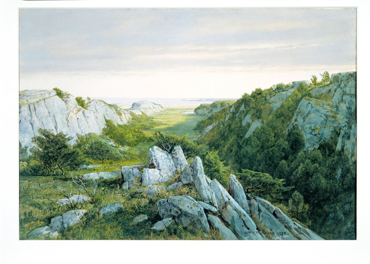 A paradicsomtól a purgatóriumig, Newport alkotó: William Trost Richards