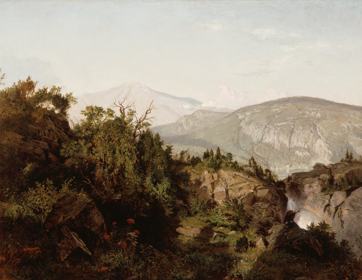 Az Adirondack-hegységben alkotó: William Trost Richards