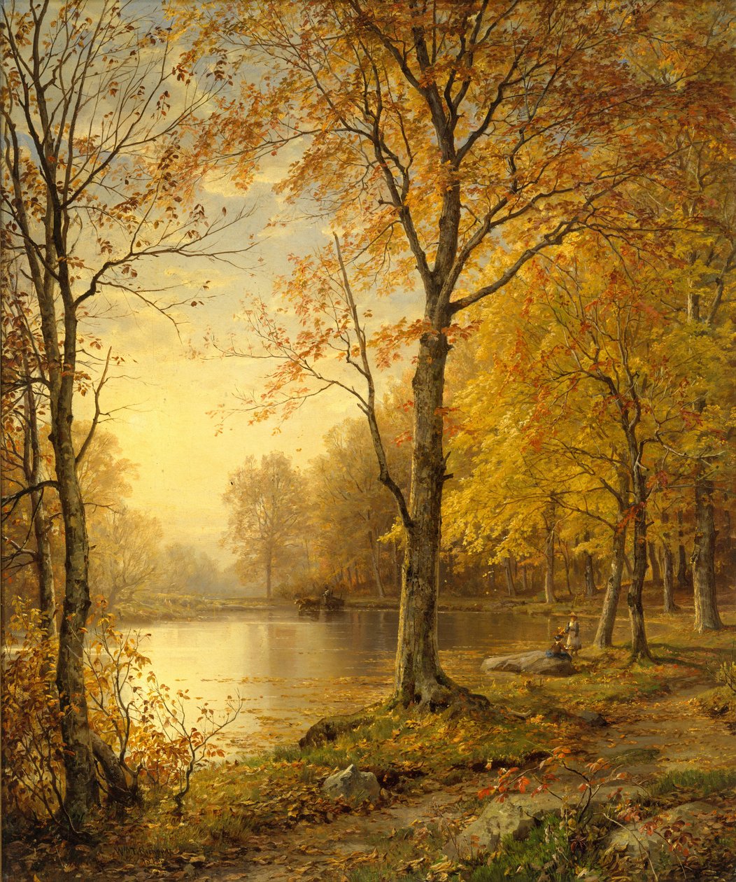 Indiai nyár, 1875. alkotó: William Trost Richards