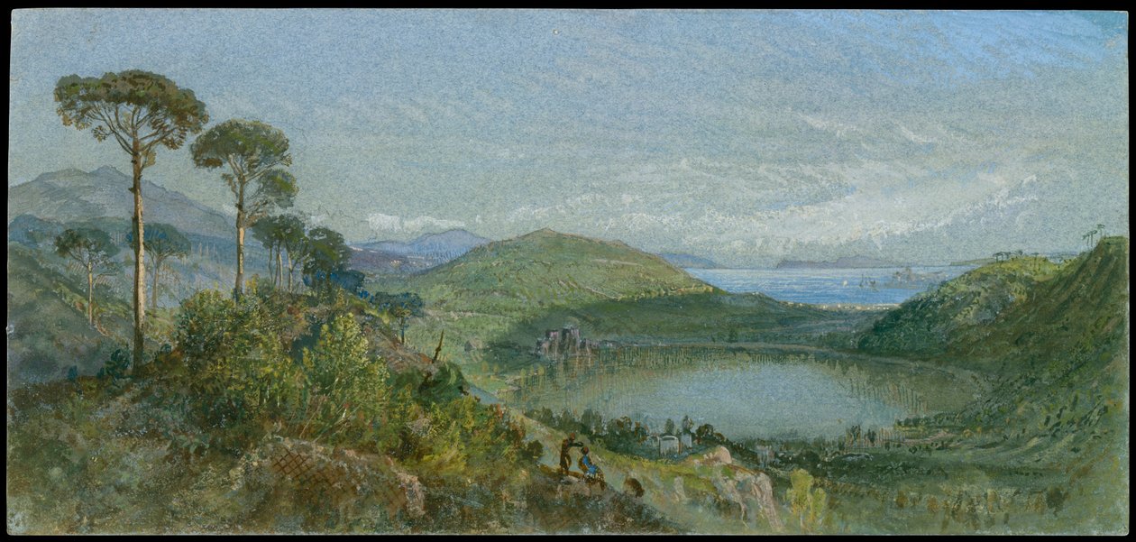 Avernus-tó alkotó: William Trost Richards