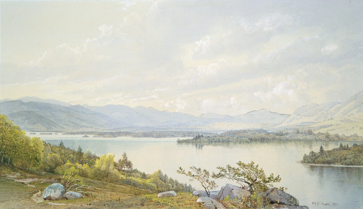 A Squam-tó és a Sandwich-hegység alkotó: William Trost Richards