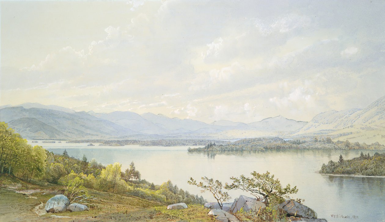 A Squam-tó és a Sandwich-hegység, 1872. alkotó: William Trost Richards