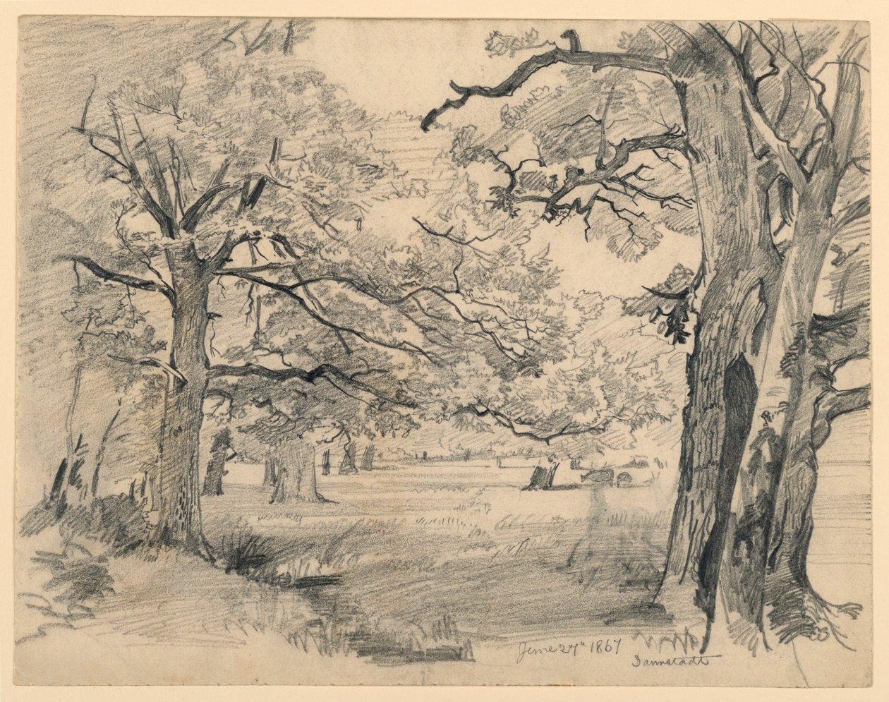 Táj, Darmstadt alkotó: William Trost Richards