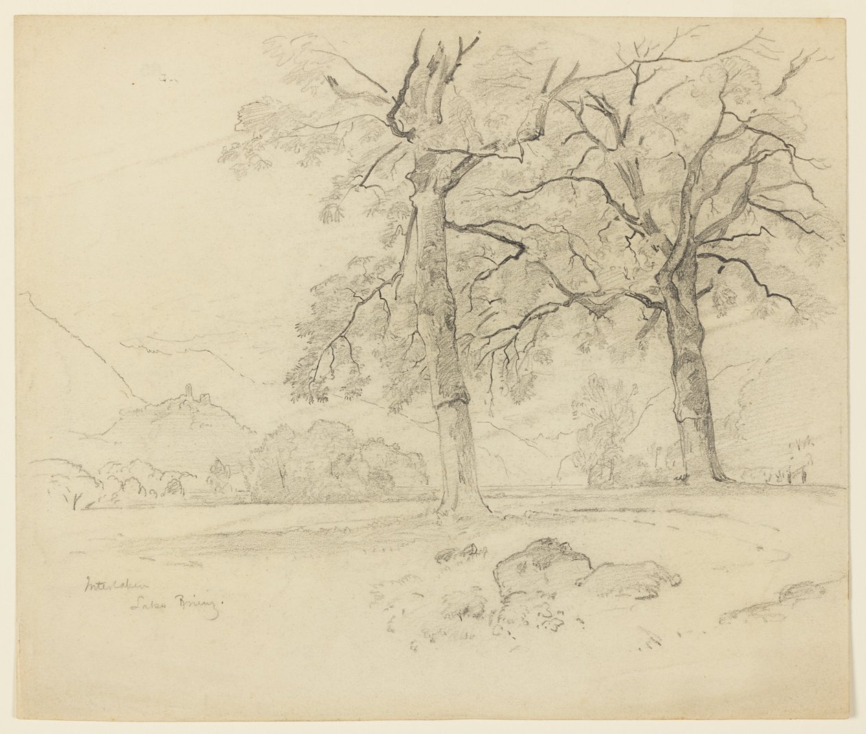 Táj, Brienzi-tó, Interlaken, Svájc alkotó: William Trost Richards
