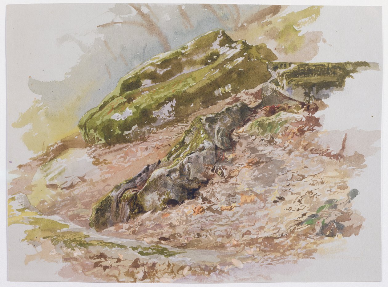 Tájkép, valószínűleg Germantown közelében, Pennsylvaniában alkotó: William Trost Richards