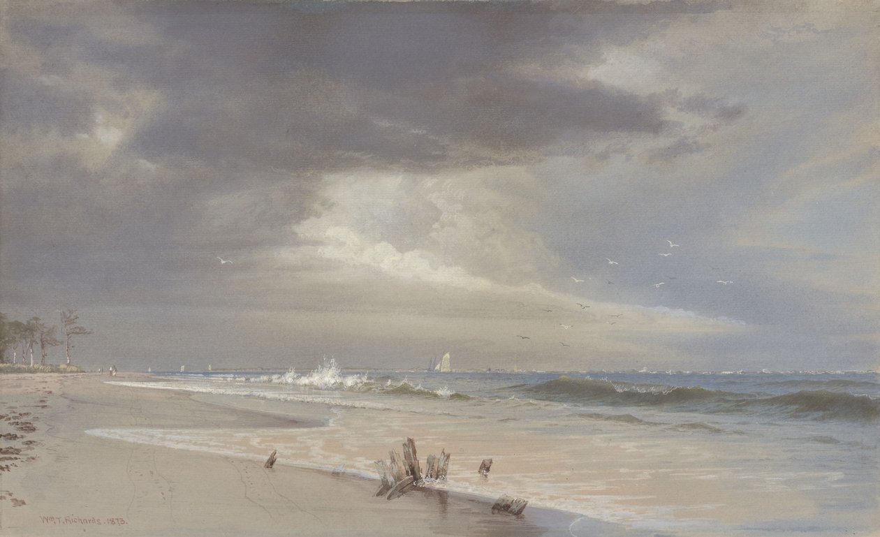 Az öböl közelében, Atlantic City alkotó: William Trost Richards