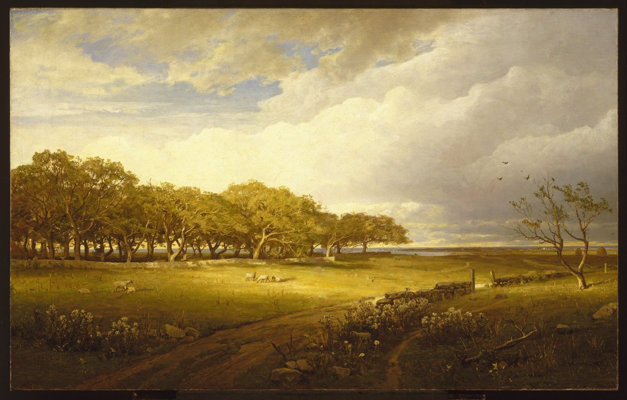 Régi gyümölcsöskert Newportban alkotó: William Trost Richards