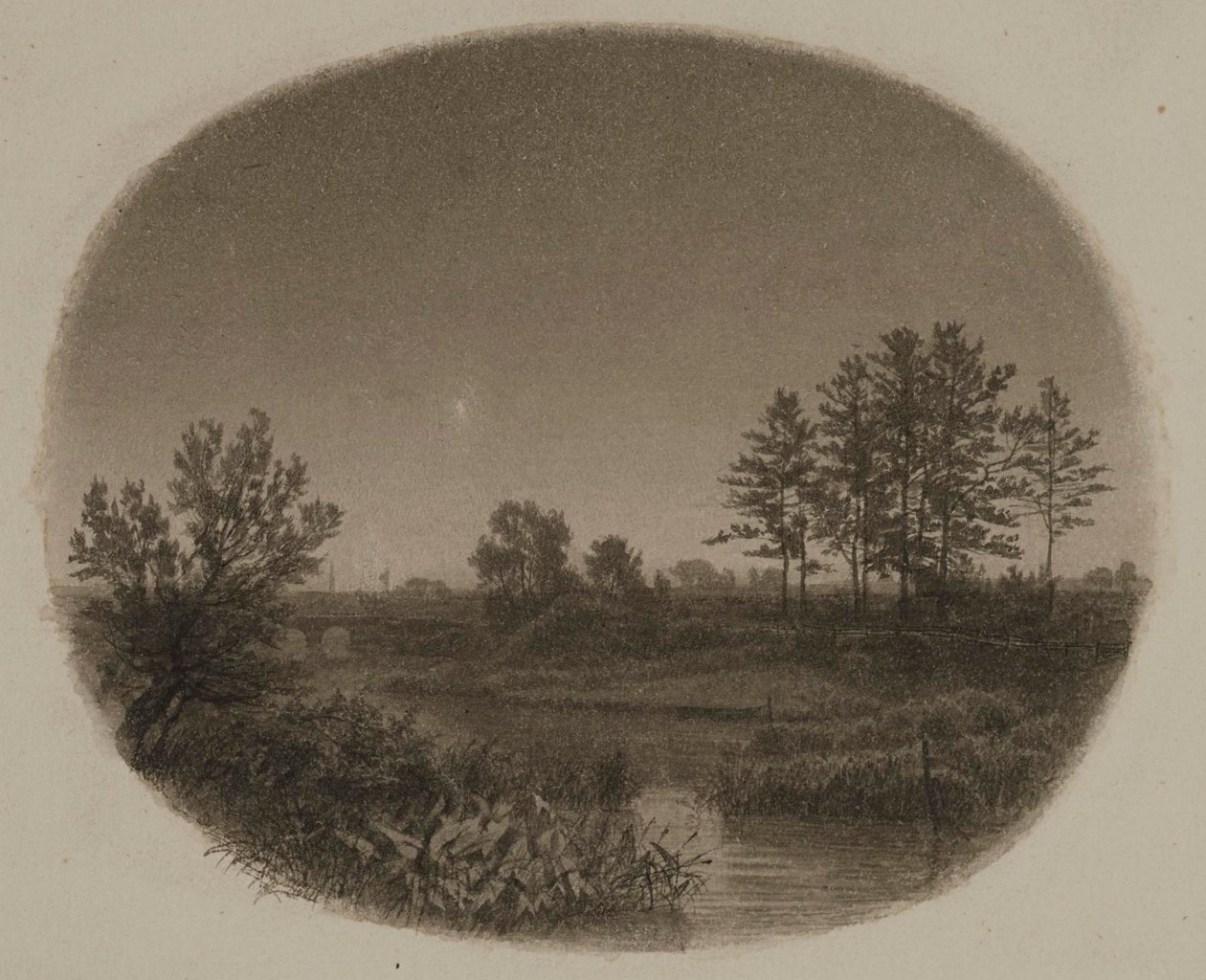 Folyami táj esthajnalcsillaggal alkotó: William Trost Richards