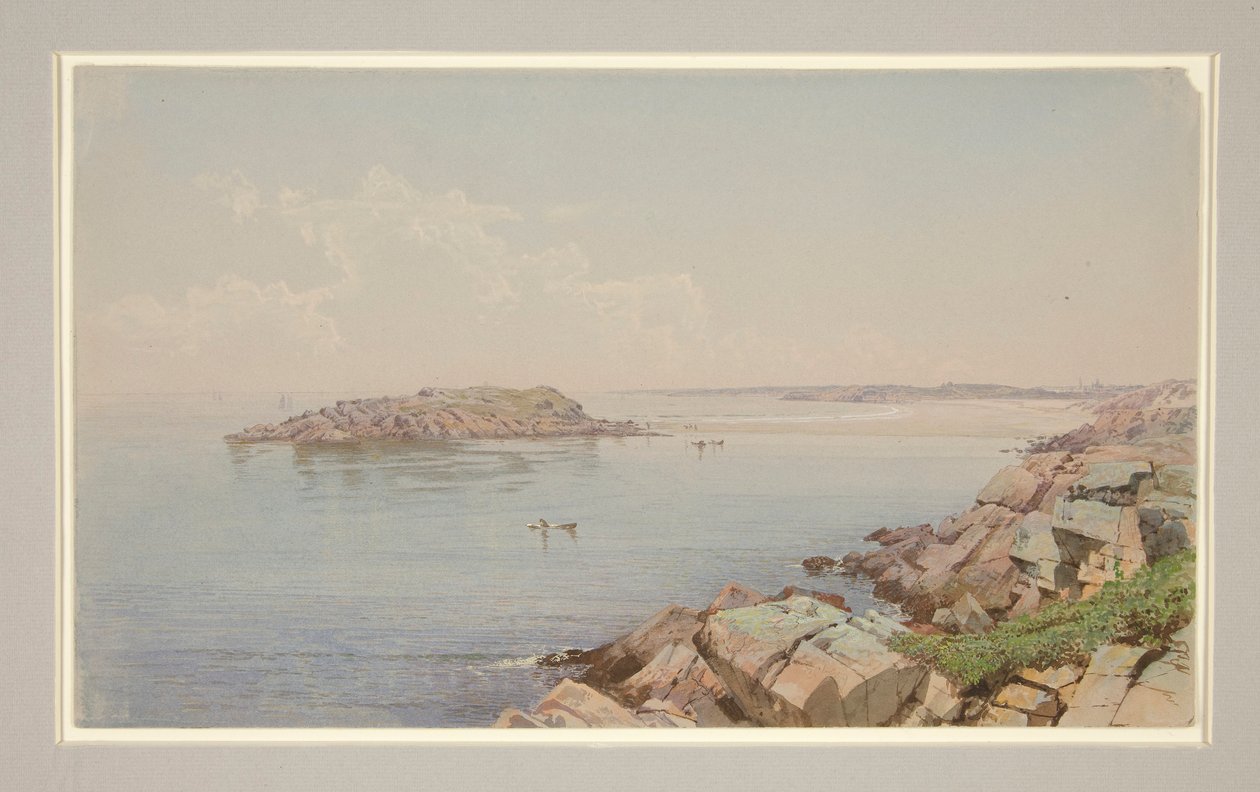 Jelenet a Narragansett-öbölben (?) alkotó: William Trost Richards