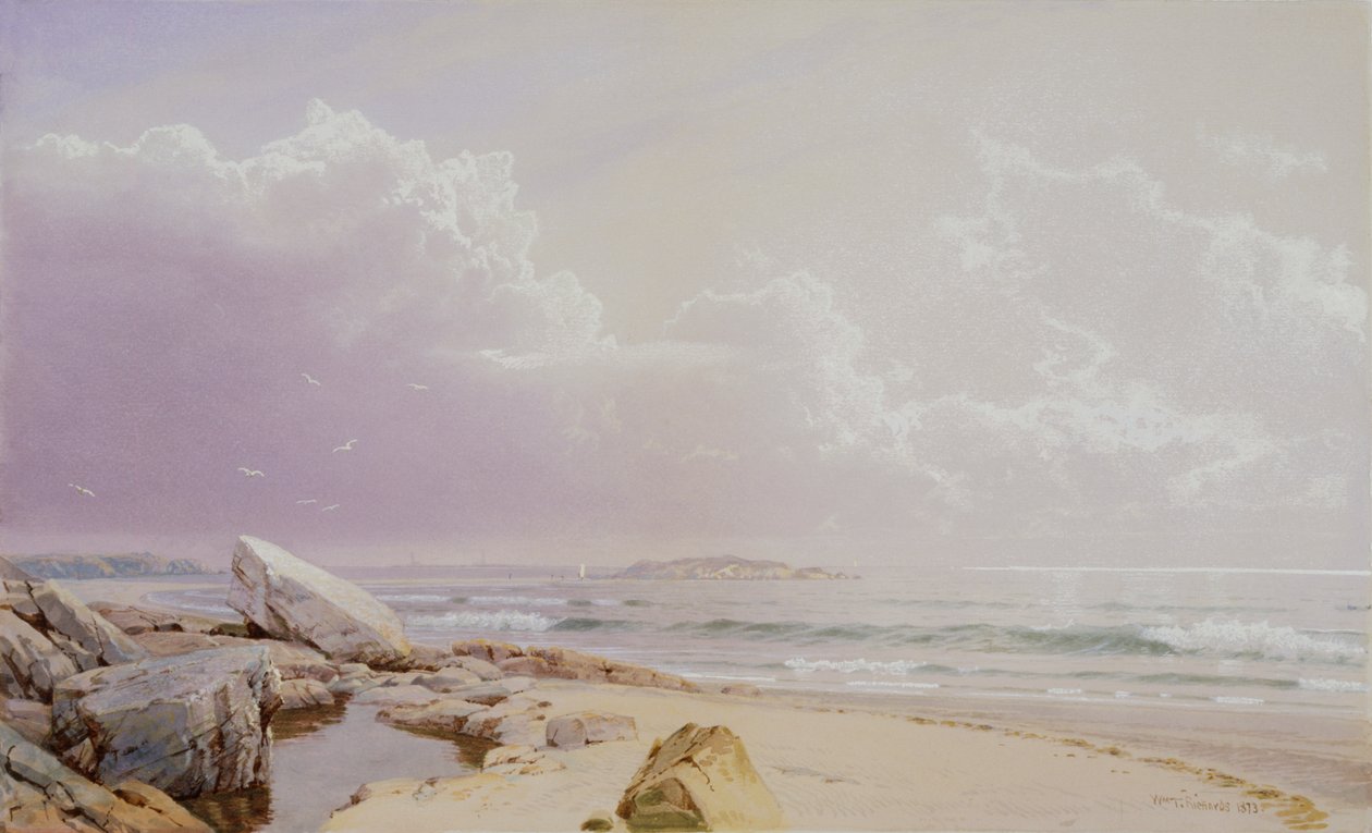 Tengerpart alkotó: William Trost Richards