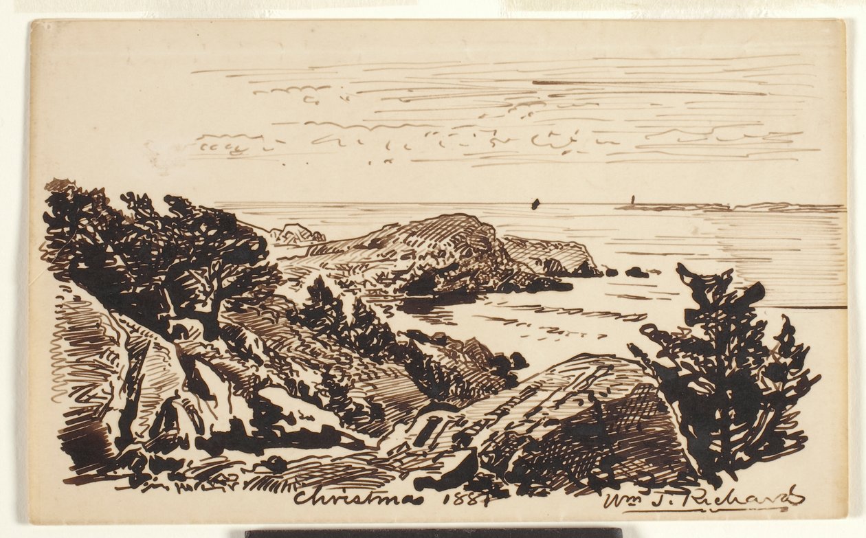 Tengeri tájkép alkotó: William Trost Richards