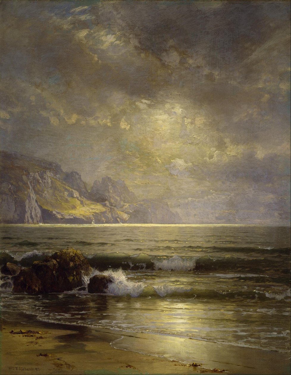 Tengeri tájkép alkotó: William Trost Richards