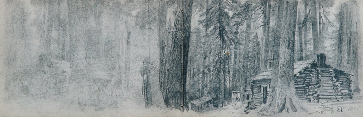 Vázlatfüzet a Csendes-óceán északnyugati részének tájképi témáival alkotó: William Trost Richards