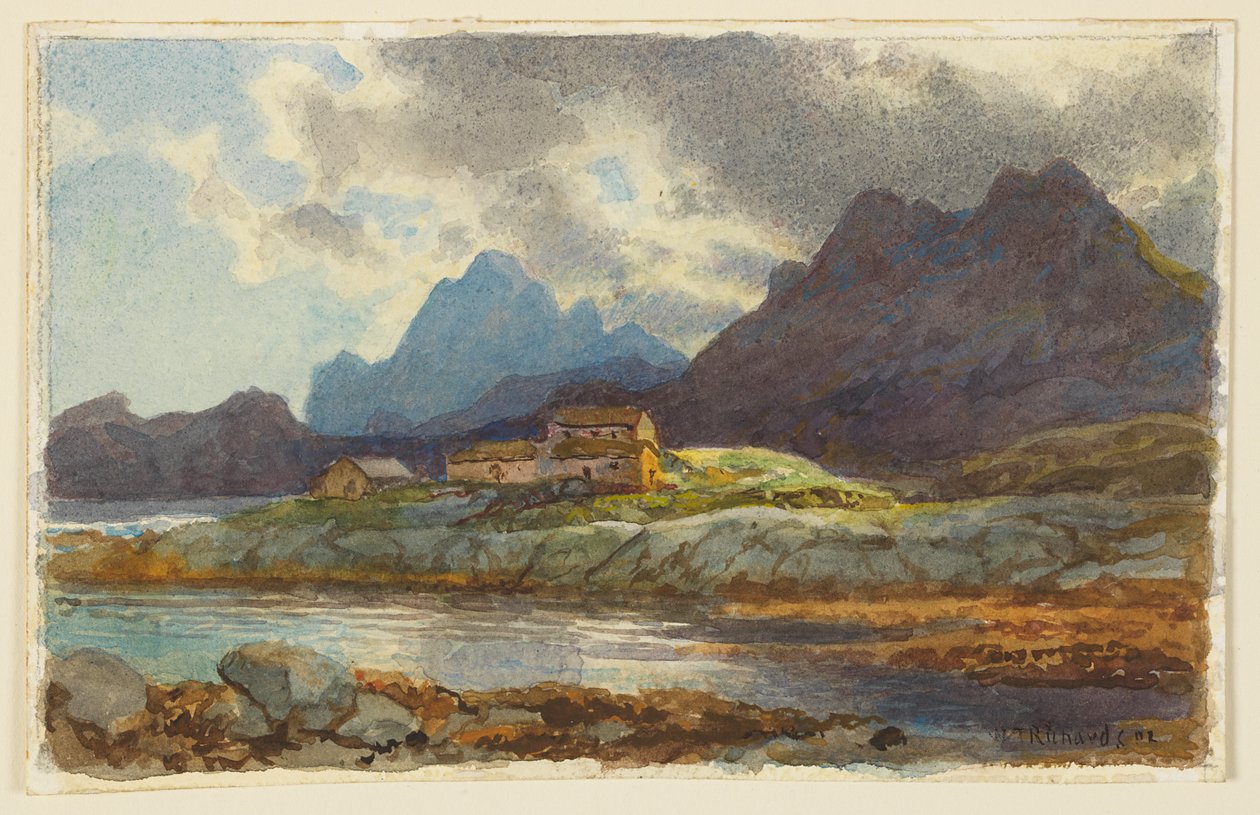 Tájtanulmány, Norvégia alkotó: William Trost Richards