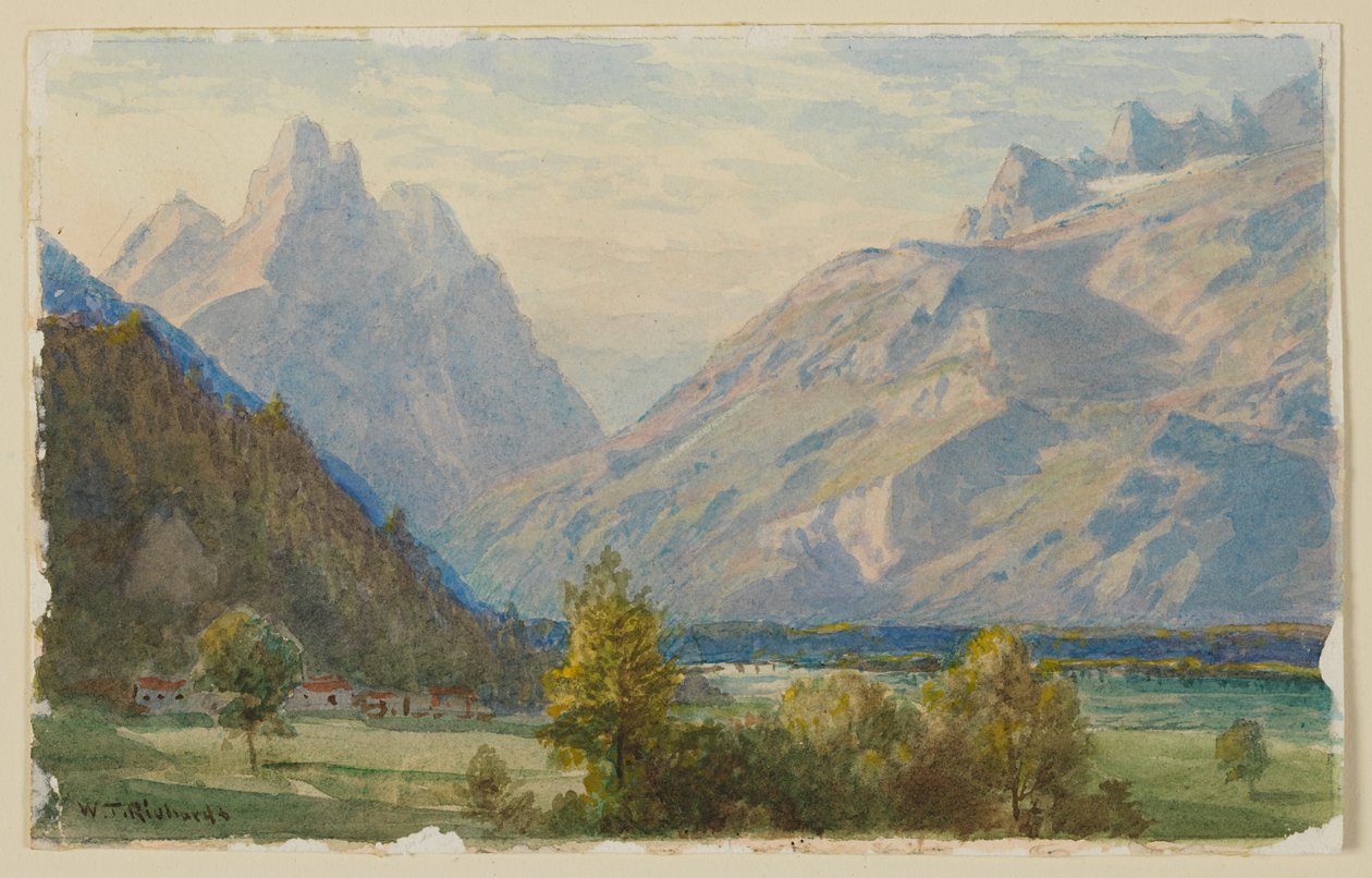 Tájtanulmány, Norvégia alkotó: William Trost Richards