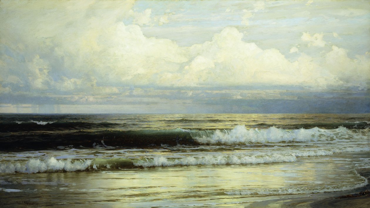 Napsütötte felhők és tenger, 1897 alkotó: William Trost Richards