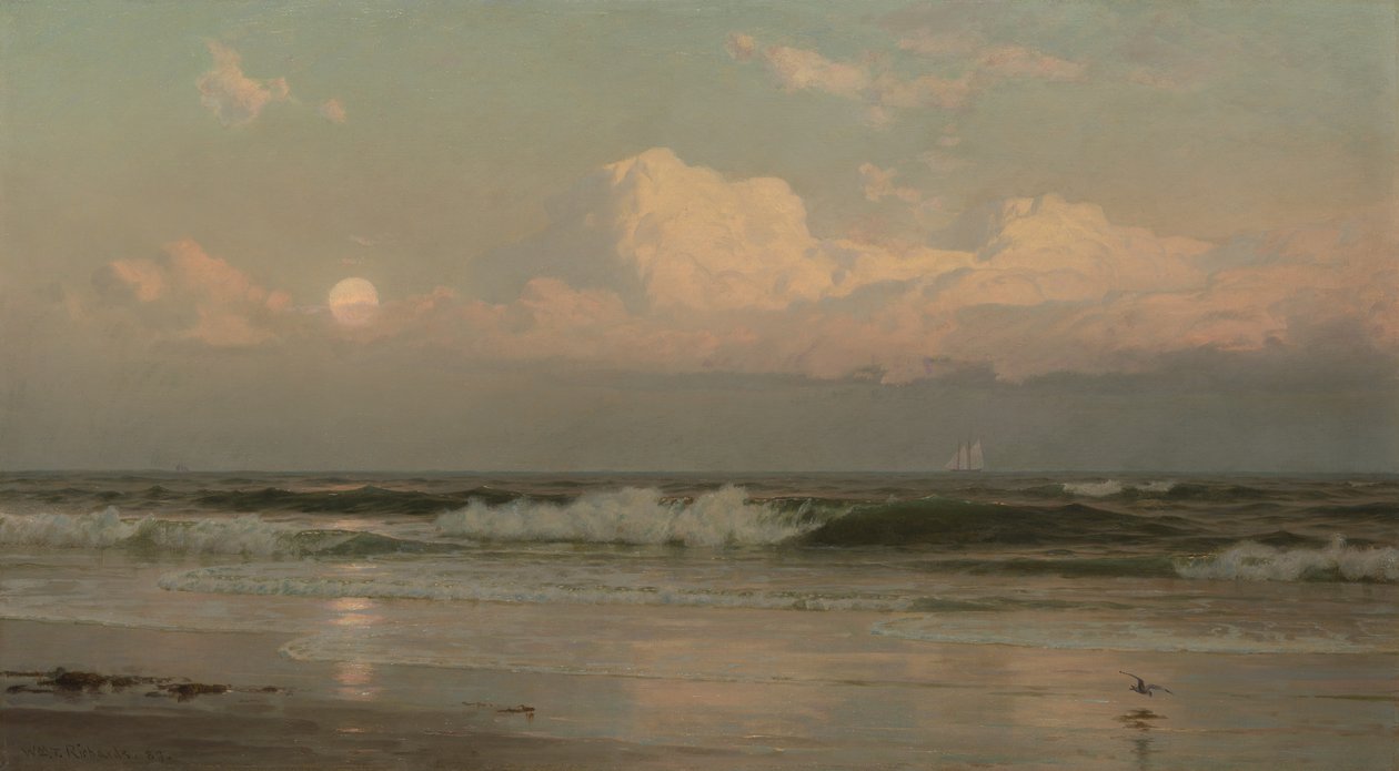 Az augusztusi hold alkotó: William Trost Richards