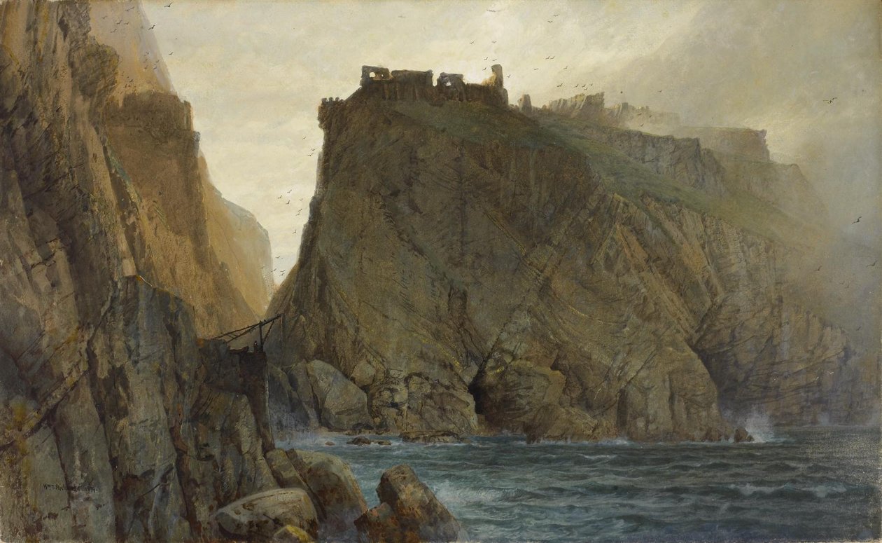 Tintagel Cornwall partján alkotó: William Trost Richards