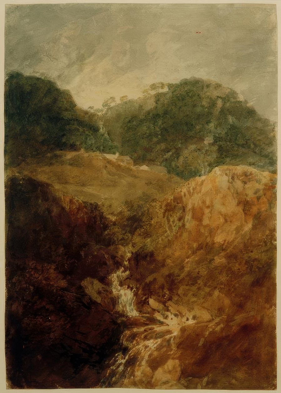 Hegyi patak: Derwentwater (?) vezetője alkotó: Joseph Mallord William Turner