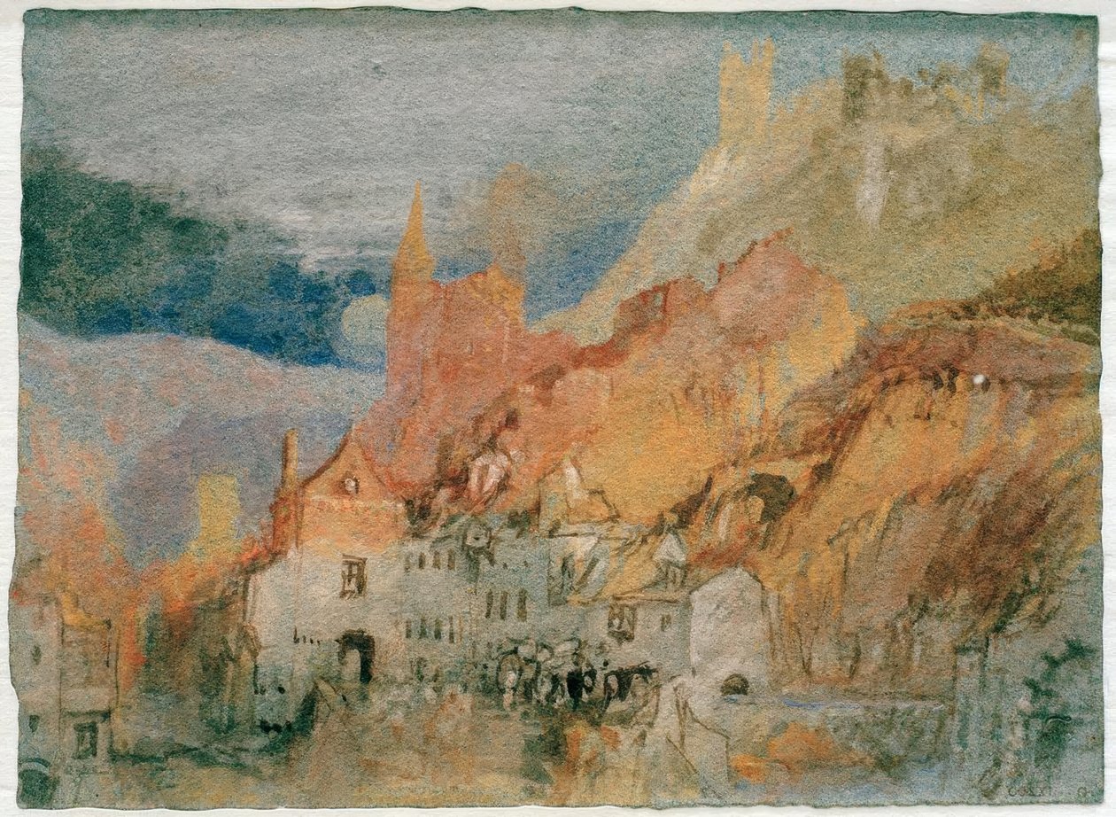 A Bernkastelből Trarbachba vezető ösvény végén alkotó: Joseph Mallord William Turner