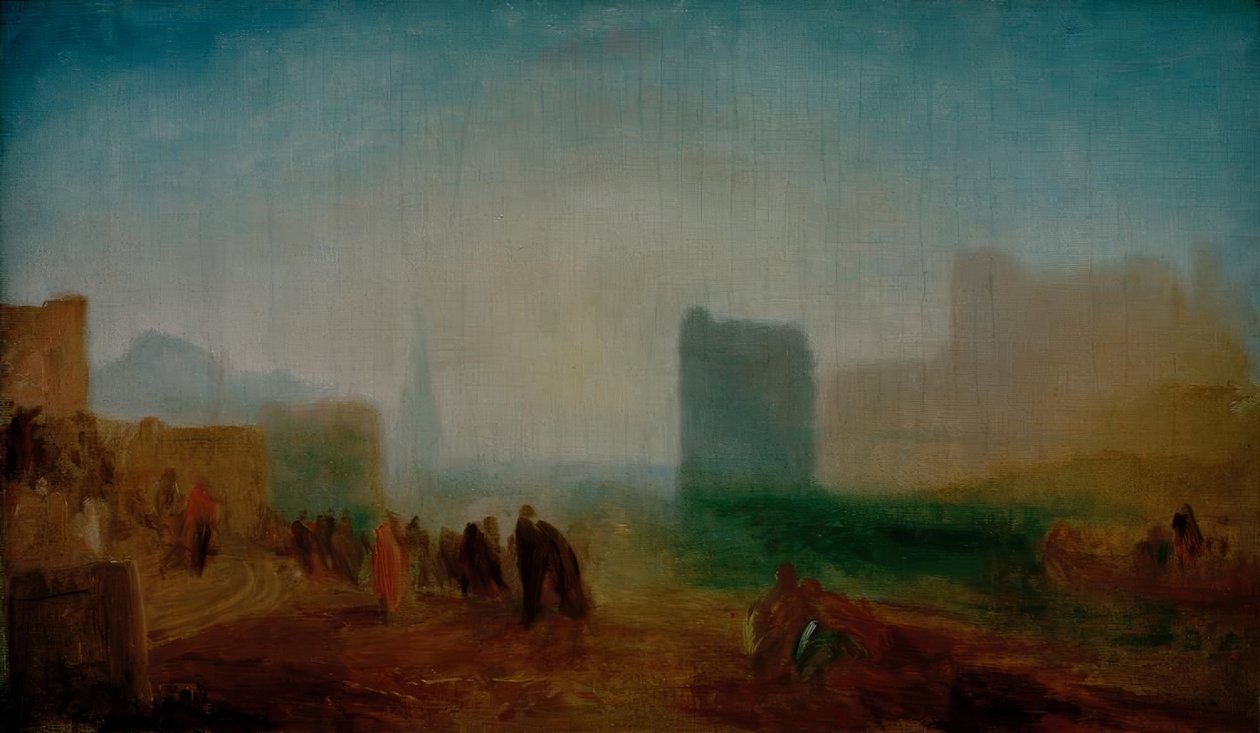 Klasszikus kikötői jelenet alkotó: Joseph Mallord William Turner