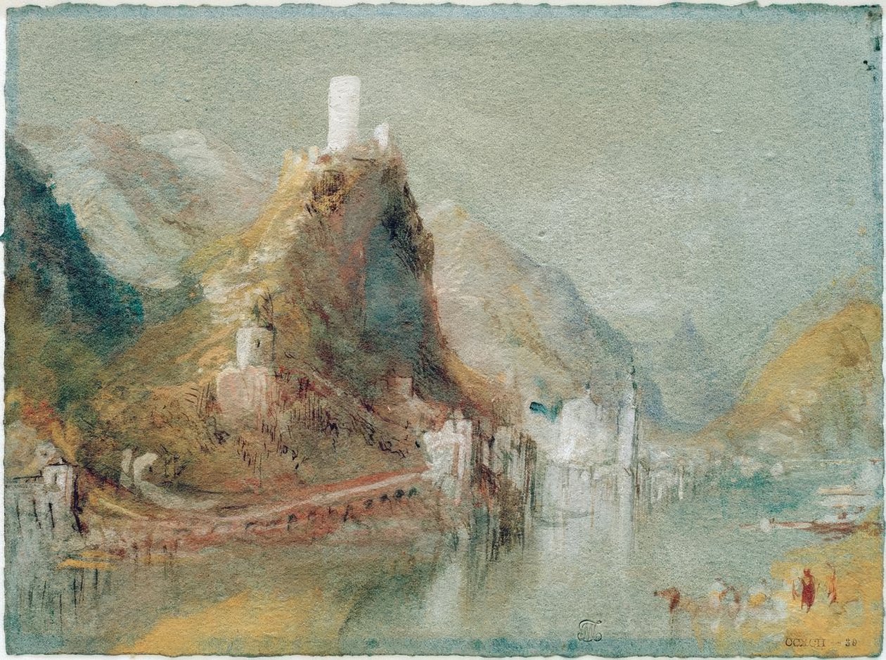 Cochem délről nézve alkotó: Joseph Mallord William Turner