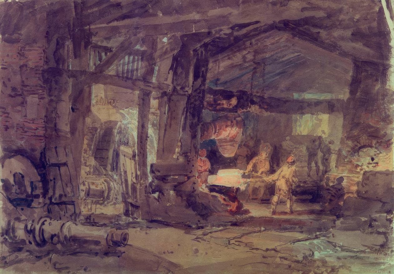 Egy vasöntöde belseje alkotó: Joseph Mallord William Turner