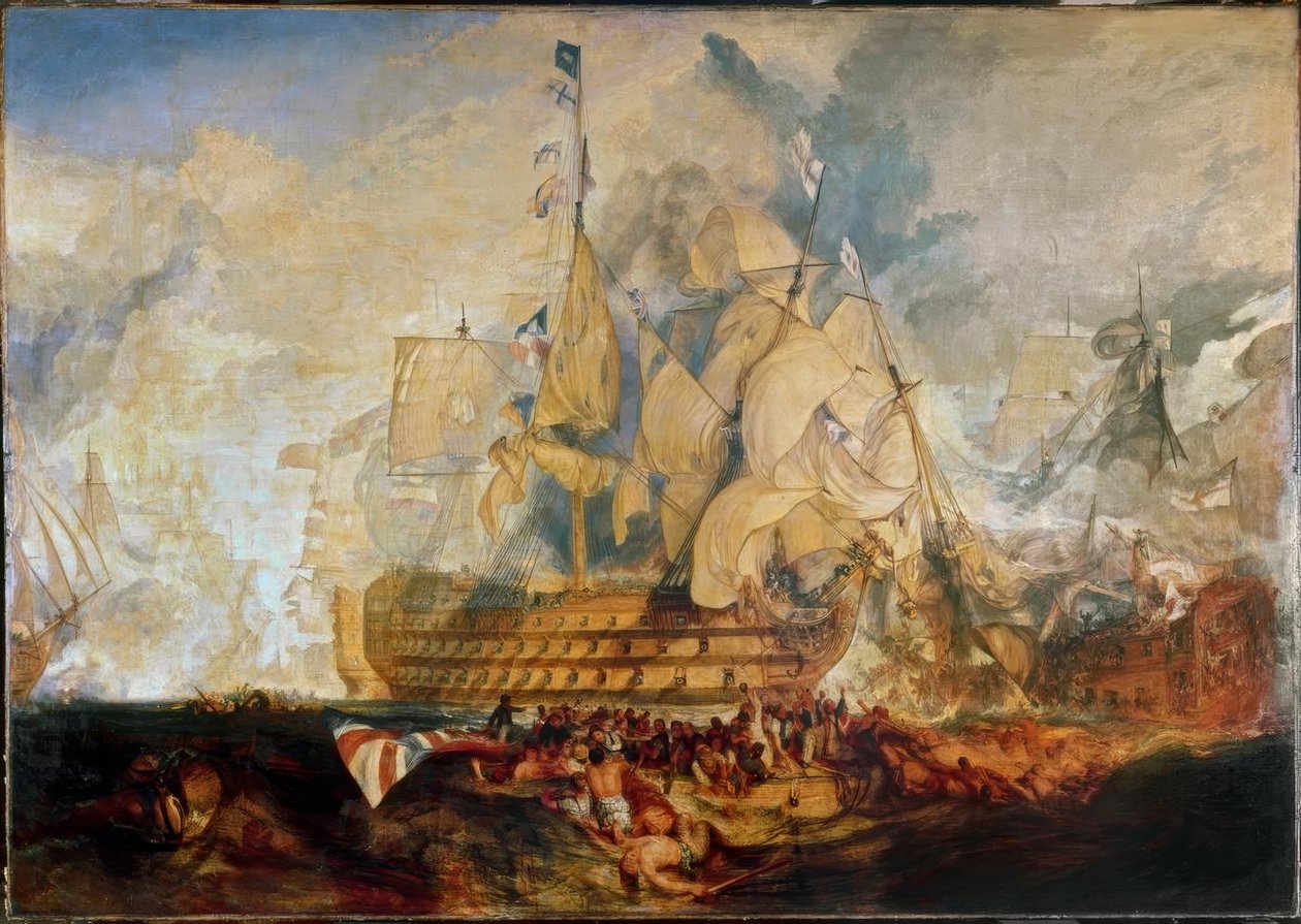A trafalgari csata alkotó: Joseph Mallord William Turner