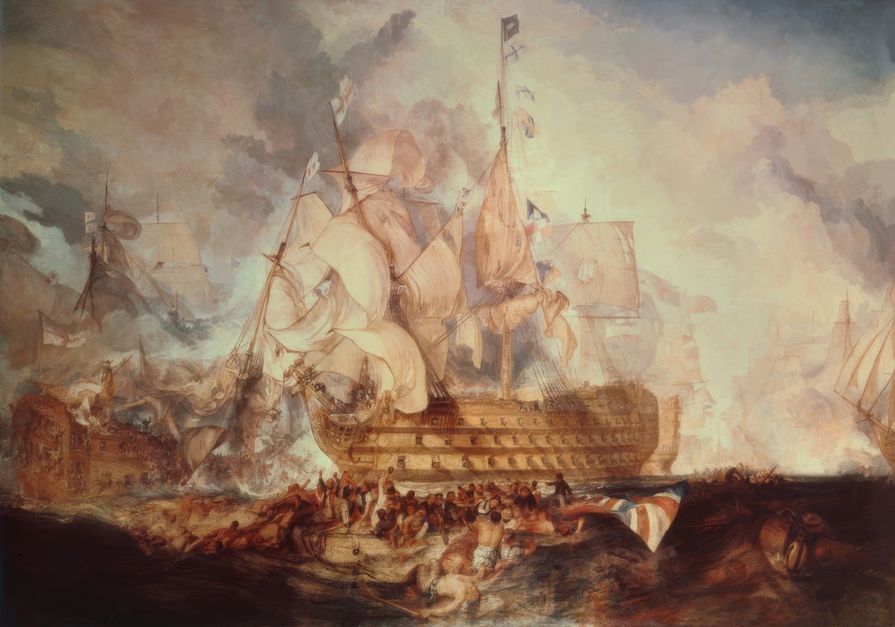 A trafalgari csata alkotó: Joseph Mallord William Turner