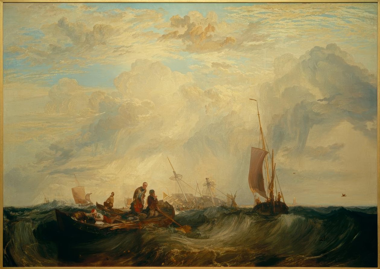 A Meuse bejárata: Orange-Merchant a bárban, Going to Pieces alkotó: Joseph Mallord William Turner