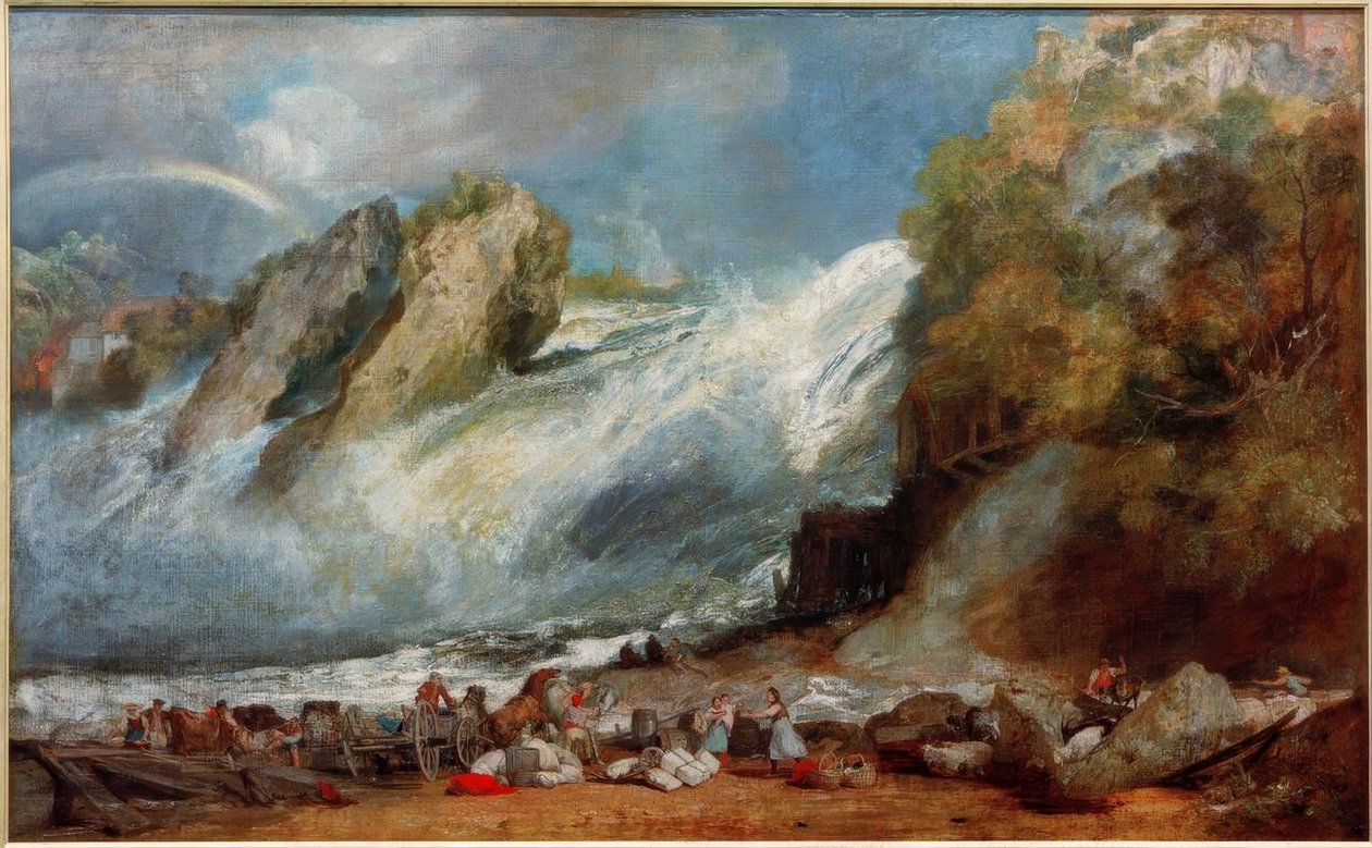 A Rajna esése Schaffhausenben alkotó: Joseph Mallord William Turner
