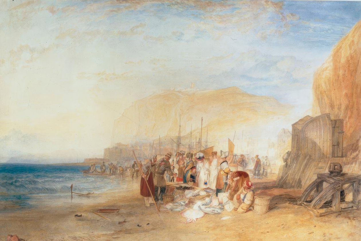 Hastings: Halpiac a homokon, kora reggel alkotó: Joseph Mallord William Turner