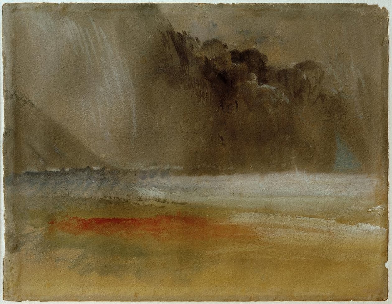 Halmozott mennydörgésfelhő a tenger és a homok felett alkotó: Joseph Mallord William Turner