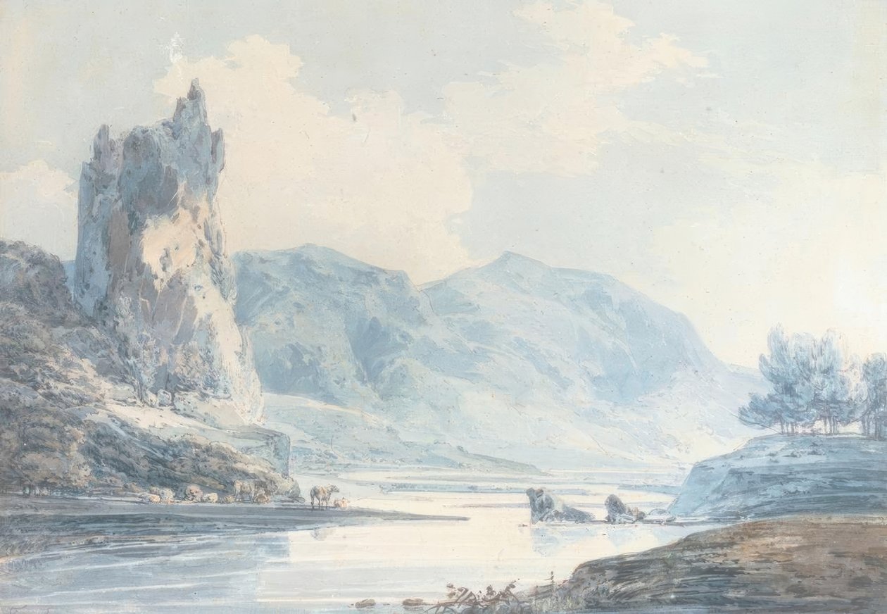 Ilam Rock, Dovedale, Staffordshire alkotó: Joseph Mallord William Turner