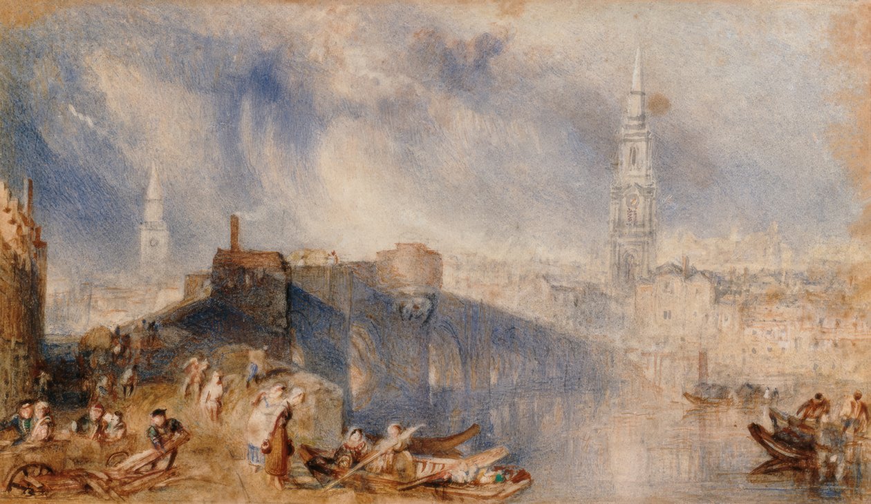 Inverness, a Ness folyó túloldaláról alkotó: Joseph Mallord William Turner
