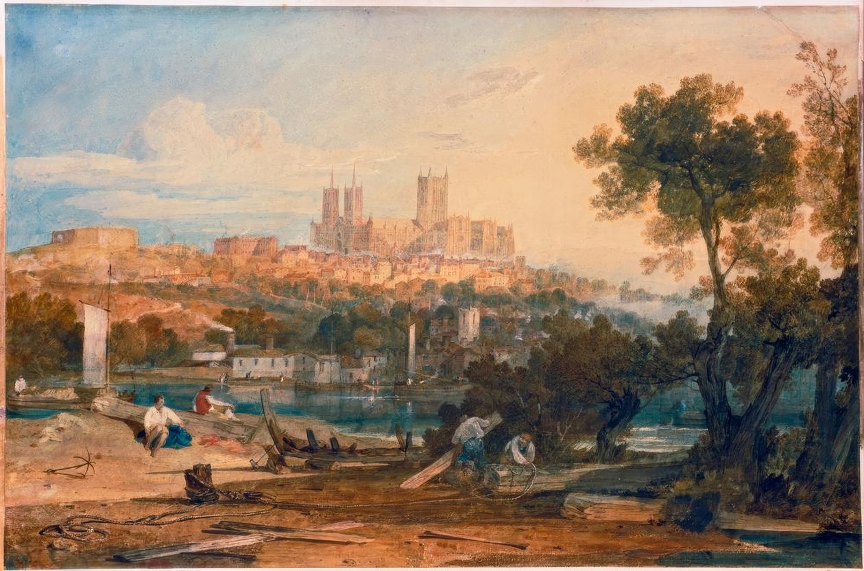 Lincoln katedrális a brayfordi Holmes-ból alkotó: Joseph Mallord William Turner